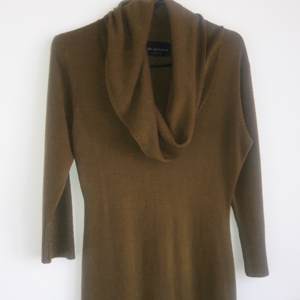 Olive Green Sweater Dress